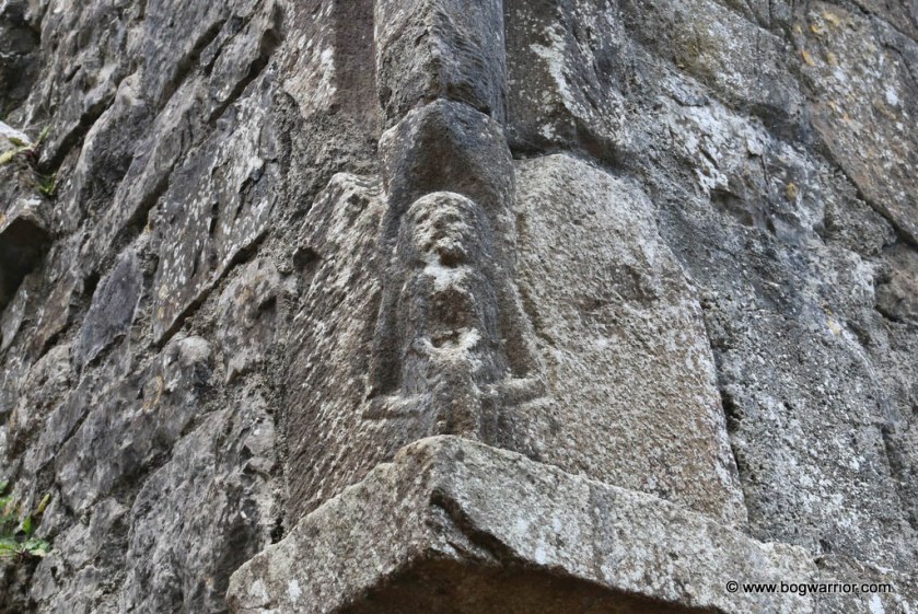 Carving in St Feichin's church