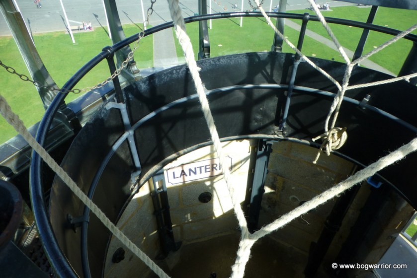 Looking down to the Lantern floor from the top of the lighthouse