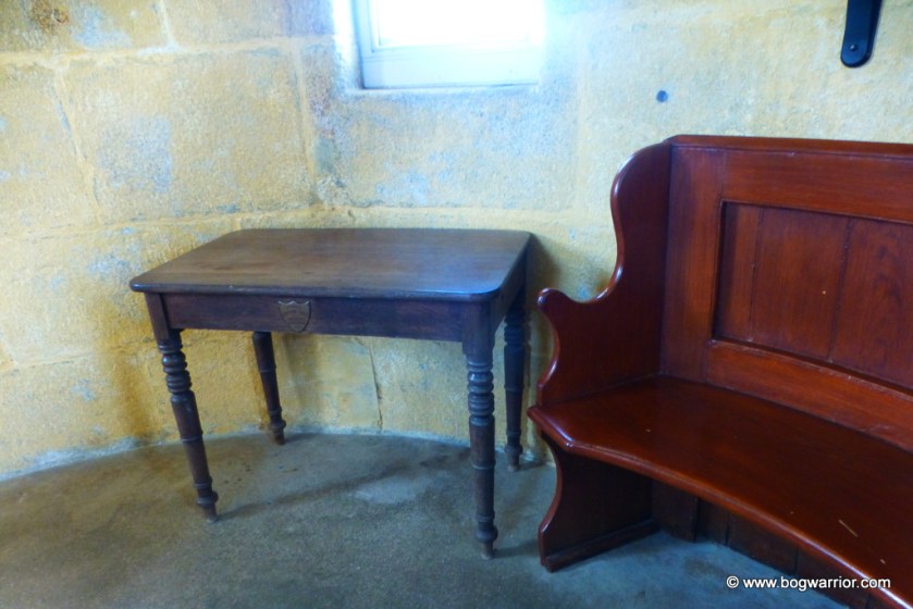 Original 18th century table which was on the lighthouse