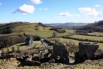 Looking back down at the gatehouse