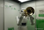 Harry the trumpet playing robot