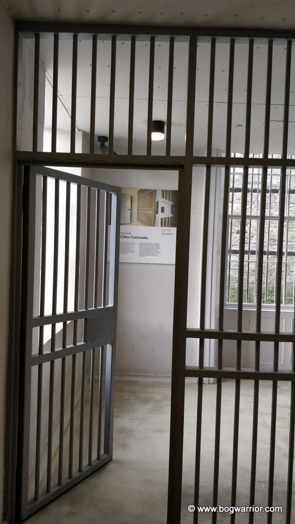 Gates leading into holding cell