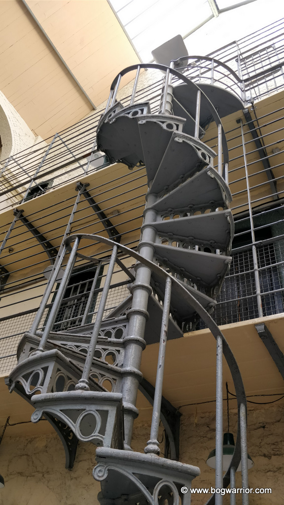Spiral Staircase in the East Wing of Kilmainham Gaol