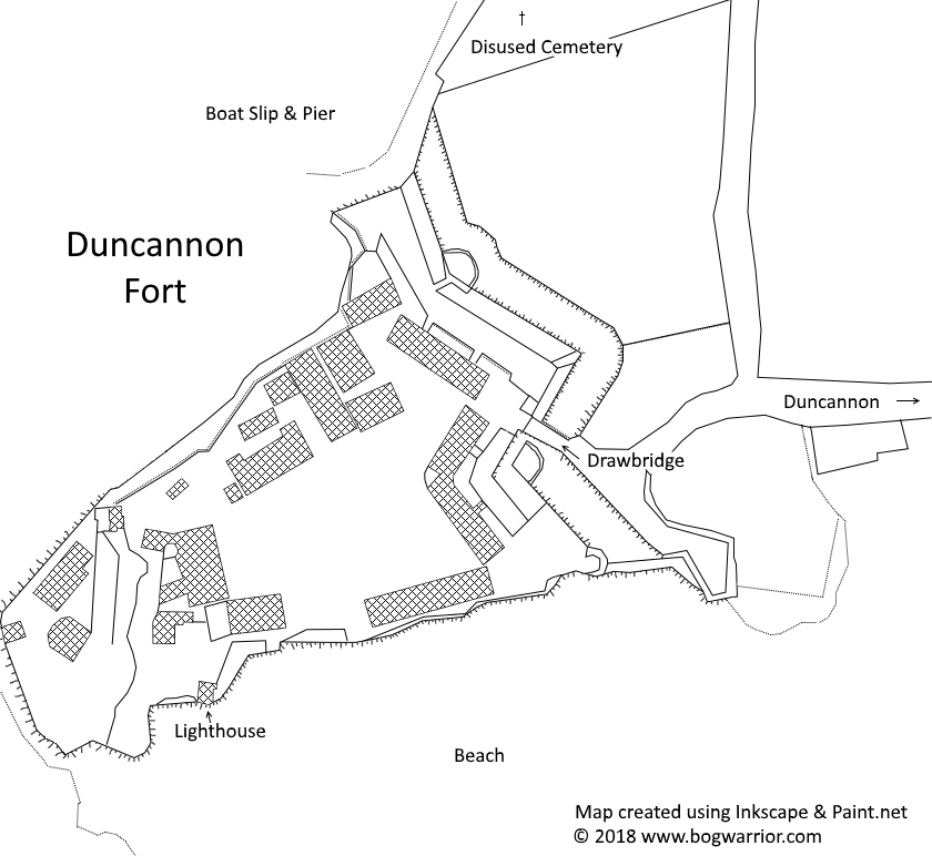 Map of Duncannon Fort