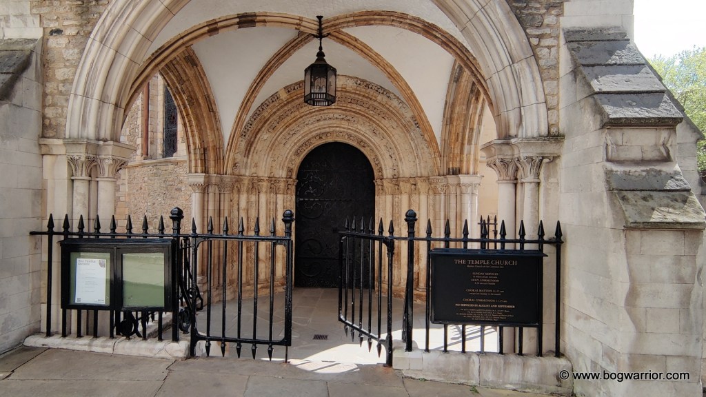 Temple church west doorway