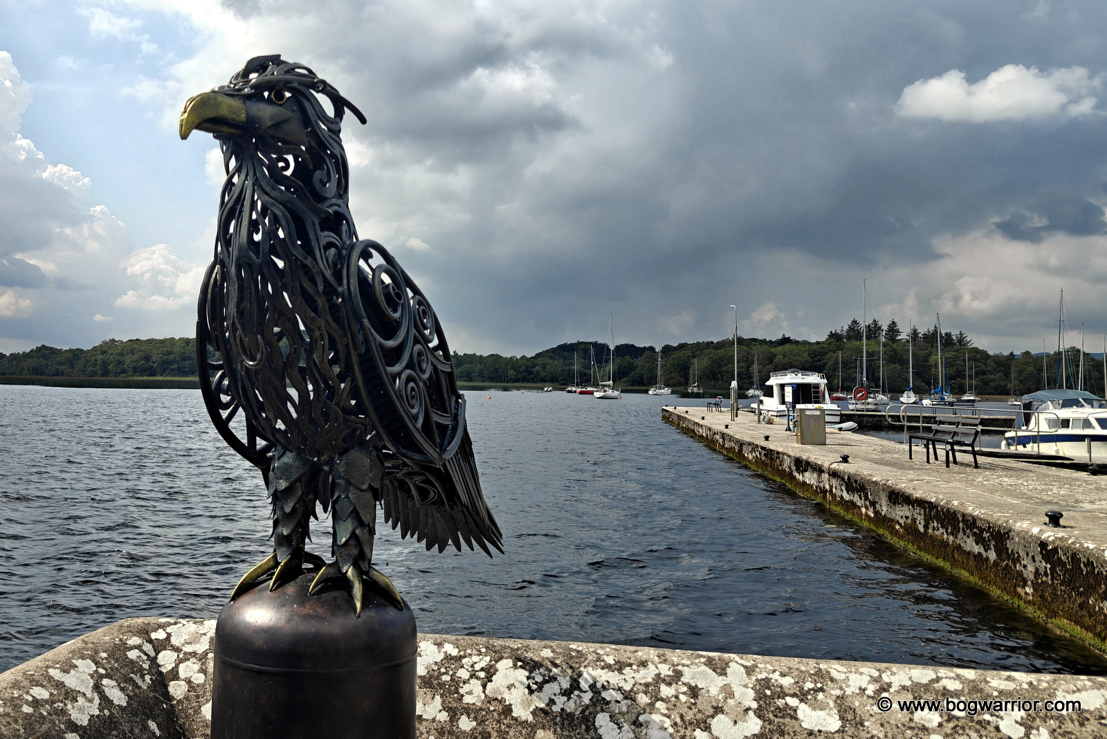 Sculpture on Inishannon Pier